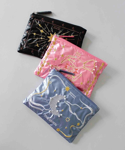 Casselini（キャセリーニ）の「Casselini(キャセリーニ)ラッキーモチーフポーチ（ポーチ・レディース・ブラック/ブルー/ピンク・FREE）」の3枚目の写真