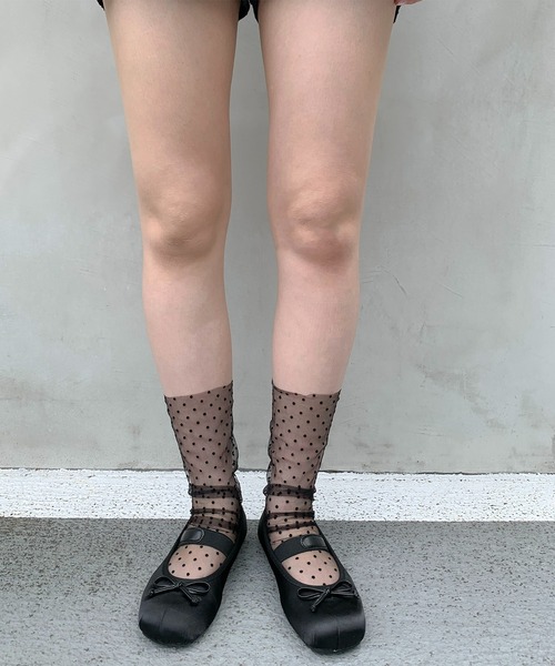 SHEPP（シープ）の「シアー レースソックス（ソックス/靴下・レディース・ホワイト系その他/ブラック系その他/アイボリー/ブラック/ホワイト・F）」の13枚目の写真