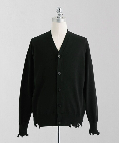 LOEFF（ロエフ）の「＜LOEFF＞ダメージ Vネック カーディガン UNISEX