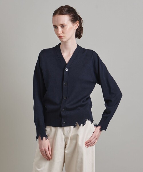 LOEFF（ロエフ）の「＜LOEFF＞ダメージ Vネック カーディガン UNISEX