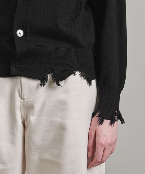 LOEFF（ロエフ）の「＜LOEFF＞ダメージ Vネック カーディガン UNISEX