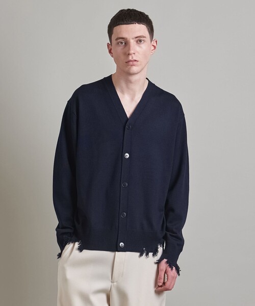 LOEFF（ロエフ）の「＜LOEFF＞ダメージ Vネック カーディガン UNISEX