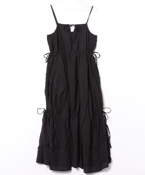 STYLEBLOCK（スタイルブロック）の「リボンギャザーキャミワンピース（ワンピース・レディース・ブルー/アイボリー/ブラック・M）」の5枚目の写真