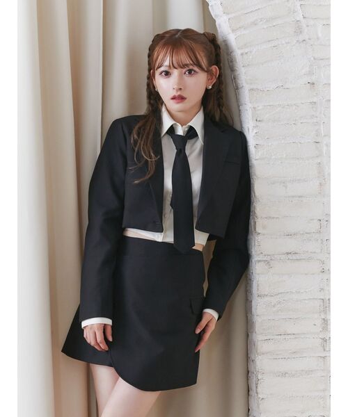 イートミー　ネクタイセットクロップドシャツ　完売品 ネクタイセットクロップドシャツ[品番：MKSW0060251]｜EATME