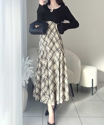 チェック柄 半袖カットソーワンピース Amulet ワンピース チェック柄シャツワンピース : ZOZOTOWN