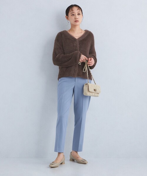 【セール】シャギー Vネック ニット カーディガン（カーディガン/ボレロ）｜green label relaxing（グリーンレーベルリラクシング）