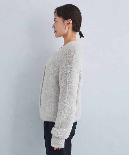 【セール】シャギー Vネック ニット カーディガン（カーディガン/ボレロ）｜green label relaxing（グリーンレーベルリラクシング）