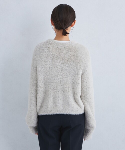 【セール】シャギー Vネック ニット カーディガン（カーディガン/ボレロ）｜green label relaxing（グリーンレーベルリラクシング）