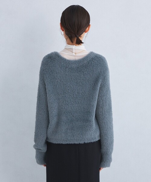 【セール】シャギー Vネック ニット カーディガン（カーディガン/ボレロ）｜green label relaxing（グリーンレーベルリラクシング）