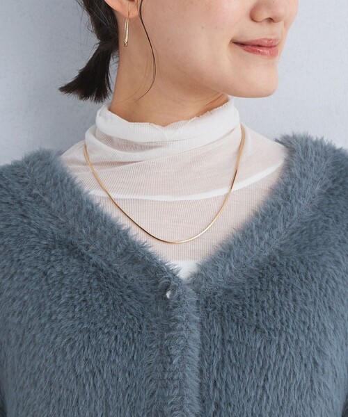 【セール】シャギー Vネック ニット カーディガン（カーディガン/ボレロ）｜green label relaxing（グリーンレーベルリラクシング）