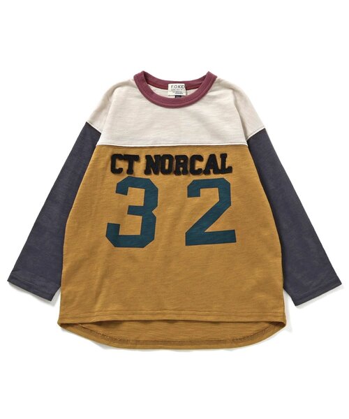 F.O.KIDS（エフオーキッズ）の「ナンバリングワッペンTシャツ（Tシャツ/カットソー・キッズ・ブルー/グレー/レインボー・80/90/100/110/120/130/140/150）」の15枚目の写真