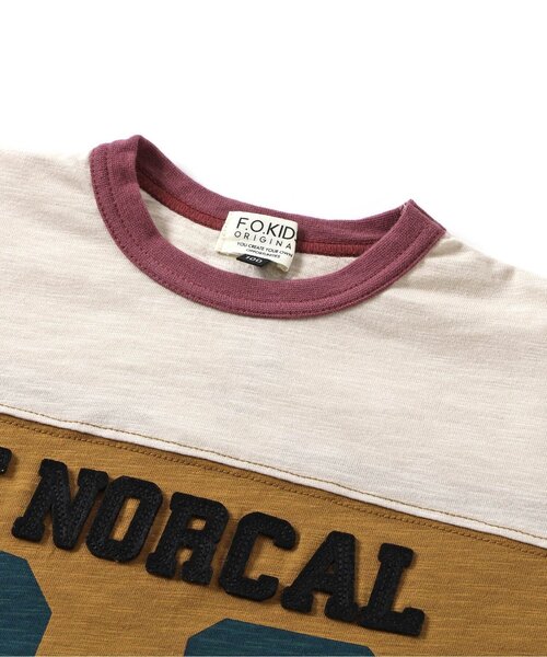 F.O.KIDS（エフオーキッズ）の「ナンバリングワッペンTシャツ（Tシャツ/カットソー・キッズ・ブルー/グレー/レインボー・80/90/100/110/120/130/140/150）」の19枚目の写真