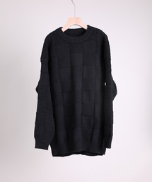 aimoha men Cozy Checkered Knit Sweater