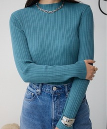 AZUL by moussy - AZUL by moussy ブルーニット AZUL by moussy（アズールバイマウジー）｜ニット/セーター