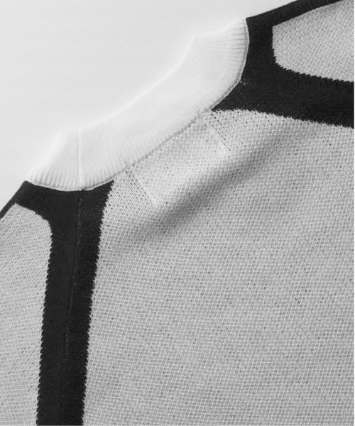 Confirm(コンファーム)の「ブロークコア Y2K フロントグラフィック ジャガードニットプルオーバー【Confirm】(ニット/セーター・メンズ・ブラック/ホワイト/ベージュ/チャコールグレー・M/L)」の6枚目の写真