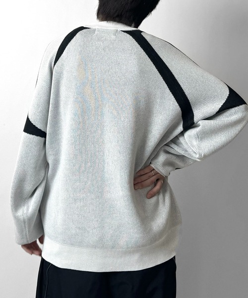 Confirm(コンファーム)の「ブロークコア Y2K フロントグラフィック ジャガードニットプルオーバー【Confirm】(ニット/セーター・メンズ・ブラック/ホワイト/ベージュ/チャコールグレー・M/L)」の20枚目の写真