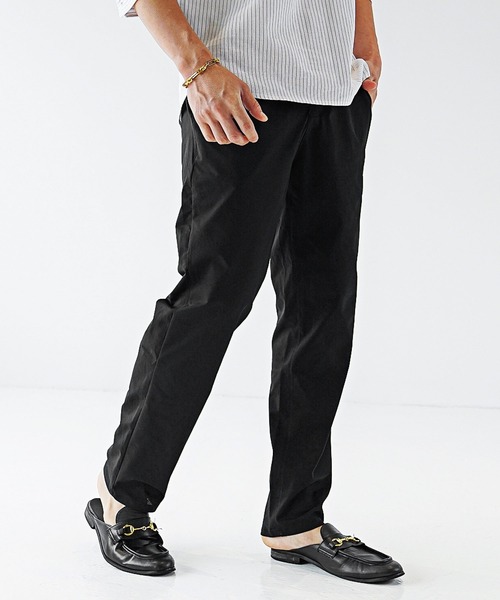 PT01×BEAMSF GARMENT DYED テーパード スラックス パンツ BEAMS F（ビームスF）ORTELO / シューカット 1プリーツ デニム
