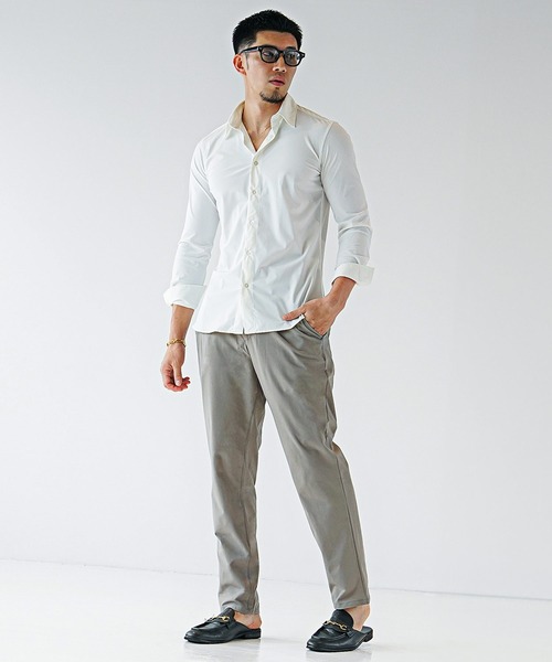 SOMEDIFF（サムディフ）の「メッシュテーパードパンツ メンズ（スラックス・メンズ・グレー/サックスブルー/ブラック・M/L/XL）」の8枚目の写真