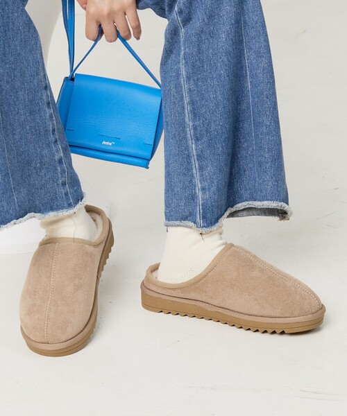 FREAK'S STORE(フリークスストア)の「限定展開 センターシーム ムートン モックシューズ(ブーツ・レディース・ブラック/キャメル/グレー/ベージュ・38/37/36)」の22枚目の写真