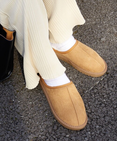 セール】限定展開 センターシーム ムートン モックシューズ（ブーツ