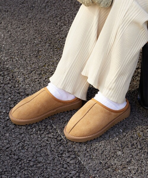 セール】限定展開 センターシーム ムートン モックシューズ（ブーツ