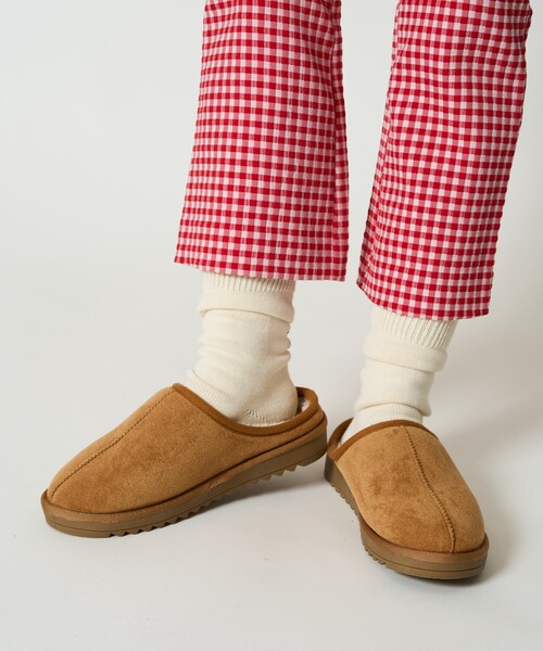 FREAK'S STORE(フリークスストア)の「限定展開 センターシーム ムートン モックシューズ(ブーツ・レディース・ブラック/キャメル/グレー/ベージュ・38/37/36)」の16枚目の写真