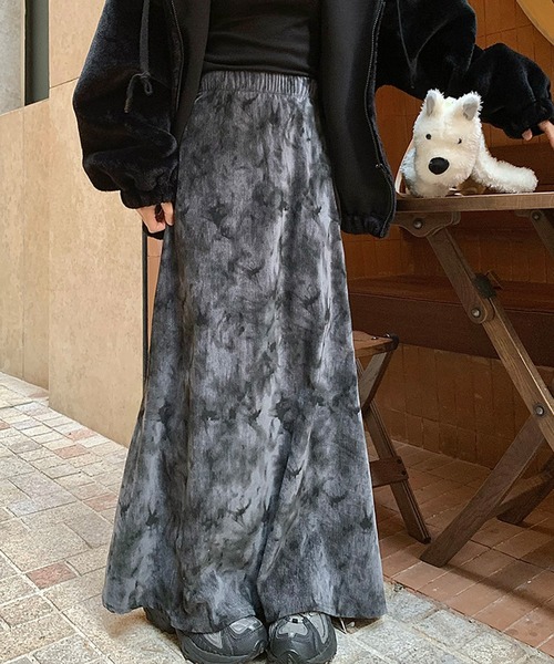 SpRay(スプレイ)の「ムラ染マーメイドロングスカート(スカート・レディース・ブラック/ブラウン・MEDIUM)」の16枚目の写真