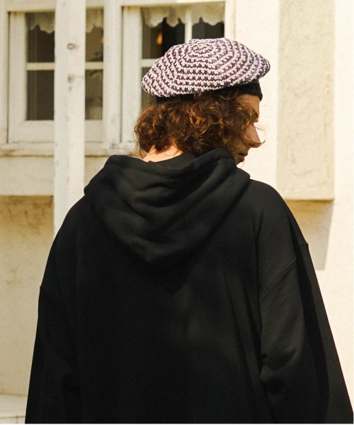 go slow caravan（ゴースローキャラバン）の「モールヤーン ホールガーメントニットベレー（ハンチング/ベレー帽・レディース・ピンク/パープル・FREE）」の9枚目の写真