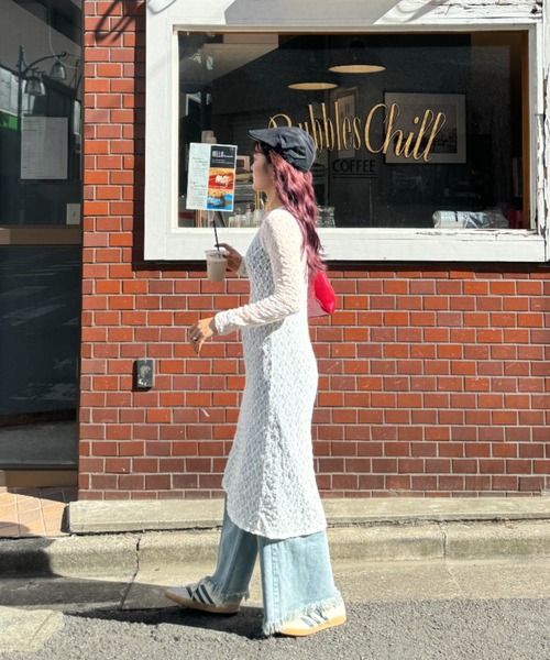 efill（エフィル）の「レースワンピース レイヤード（ワンピース・レディース・ベージュ・FREE）」の7枚目の写真