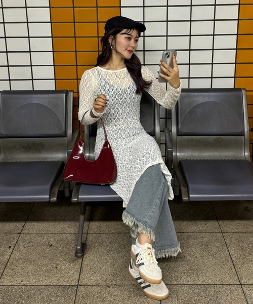 efill（エフィル）の「レースワンピース レイヤード（ワンピース・レディース・ベージュ・FREE）」の16枚目の写真