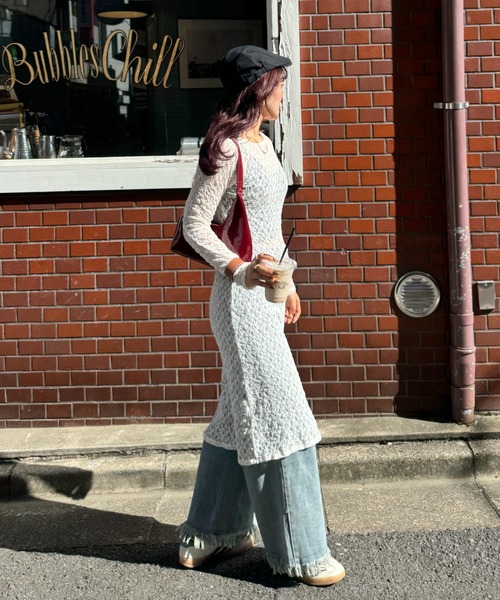 efill（エフィル）の「レースワンピース レイヤード（ワンピース・レディース・ベージュ・FREE）」の18枚目の写真