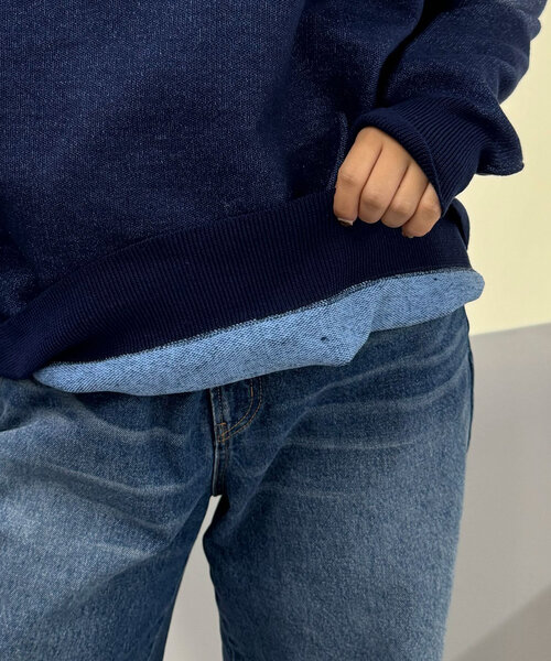 CIAOPANIC(チャオパニック)の「スウェットライクリバーシブルニット(ニット/セーター・レディース・ネイビー/ブラック/オフホワイト/ブラウン・ONE SIZE)」の7枚目の写真