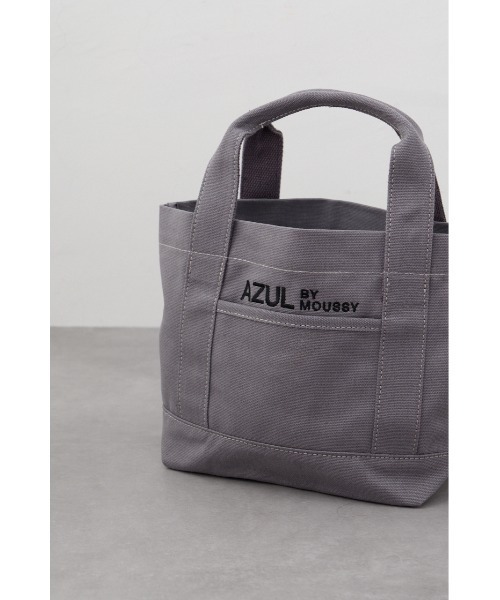 AZUL by moussy(アズールバイマウジー)の「ロゴ刺繍ミニトートバック(トートバッグ・メンズ・ホワイト系その他/グレー/ブラック/カーキ・FREE)」の21枚目の写真