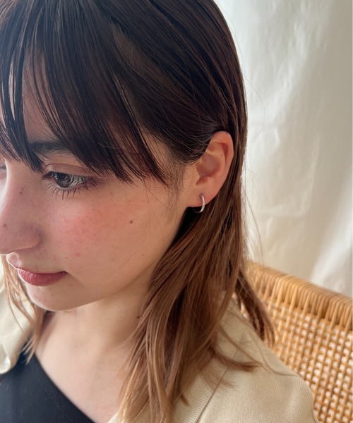 ciite'(シーテ)の「【 金属アレルギー対応 】 シンプルワンタッチ ミニフープピアス サージカルステンレス (両耳用)(ピアス(両耳用)・レディース・シルバー/ゴールド・FREE)」の3枚目の写真