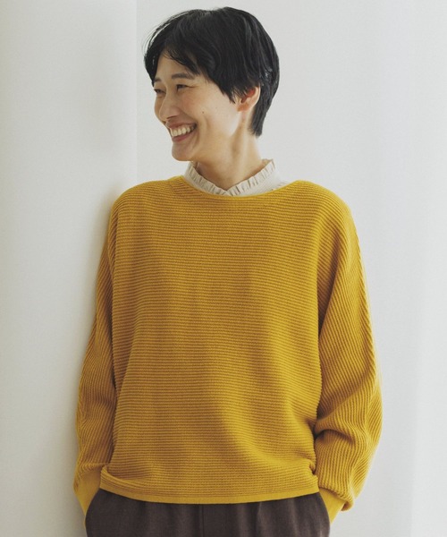 studio CLIP（スタディオクリップ）の「【3シーズンシリーズ】シングルガーゼ襟フリルブラウス（シャツ/ブラウス・レディース・グレー/オフホワイト/ブラック/ピンク/サックスブルー/チャコール/イエロー/アイボリー/ベージュ・LARGE/MEDIUM）」の18枚目の写真