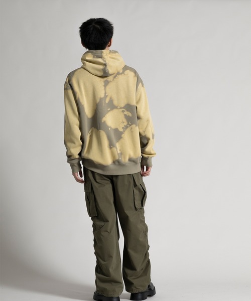 aimoha（アイモハ）の「【aimoha neo】裏起毛 Bleaching Processed Hoodie (AW)（パーカー・メンズ・ダークグレー/ベージュ・1/2/3/4）」の12枚目の写真