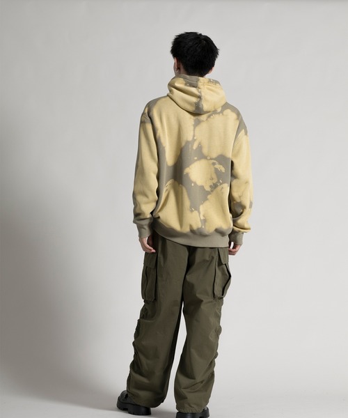 aimoha（アイモハ）の「【aimoha neo】裏起毛 Bleaching Processed Hoodie (AW)（パーカー・メンズ・ダークグレー/ベージュ・1/2/3/4）」の13枚目の写真