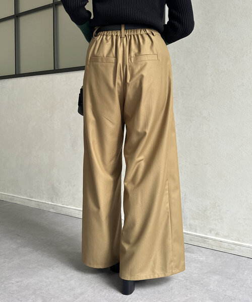 Thevon(ゼボン)の「アシメプリーツスラックスパンツ(スラックス・レディース・ブラック/ベージュ/グレー・S/M)」の21枚目の写真
