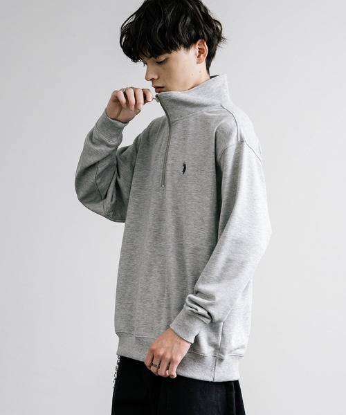 U.S. POLO ASSN.(ユーエスポロアッスン)の「U.S. POLO ASSN. ユーエスポロアッスン 裏毛ロゴ刺繍ハーフジップトレーナー(スウェット・メンズ・ホワイト/グリーン/ネイビー/アイボリー/ブラック/グレー/オートミール・L/M/LL)」の20枚目の写真