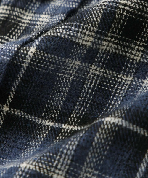 JUNRED（ジュンレッド）の「オンブレチェックシャツ（シャツ/ブラウス・メンズ・ブラック/ベージュ系その他/ブルー系その他4・S/M/L）」の9枚目の写真