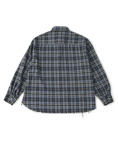 JUNRED（ジュンレッド）の「オンブレチェックシャツ（シャツ/ブラウス・メンズ・ブラック/ベージュ系その他/ブルー系その他4・S/M/L）」の11枚目の写真