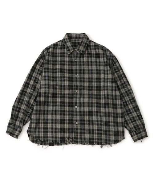 JUNRED（ジュンレッド）の「オンブレチェックシャツ（シャツ/ブラウス・メンズ・ブラック/ベージュ系その他/ブルー系その他4・S/M/L）」の10枚目の写真