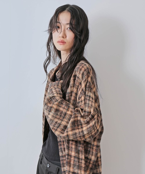 JUNRED（ジュンレッド）の「オンブレチェックシャツ（シャツ/ブラウス・メンズ・ブラック/ベージュ系その他/ブルー系その他4・S/M/L）」の22枚目の写真