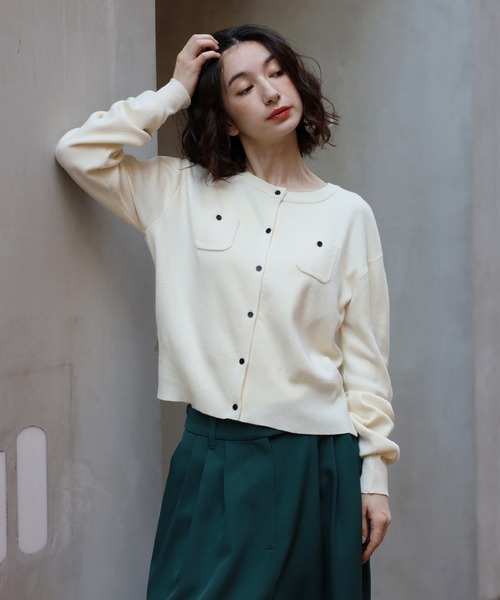 ボンジュールサガン BONJOUR SAGAN ポコポコカーディガン （off-white） 楽天市場】ボンジュールサガン BONJOUR SAGAN ポコポコ