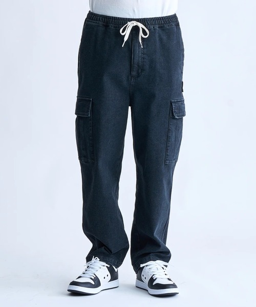 DC SHOES(ディーシーシューズ)の「24 WIDE CARGO PANT/DCウエストゴムドローコード付きワイドシルエットカーゴパンツ(カーゴパンツ・メンズ・ブラック系その他/カーキ/ライトブルー/インディゴブルー・MEDIUM/LARGE/X-LARGE)」の5枚目の写真