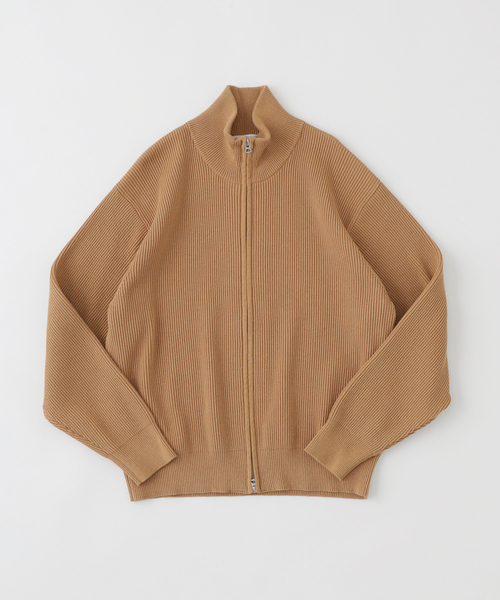 JOURNAL STANDARD(ジャーナルスタンダード)の「UNDYED / アンダイド ドライバーズニット(ニット/セーター・メンズ・ブラウン/アイボリー・LARGE/MEDIUM)」の1枚目の写真