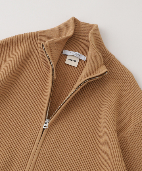 JOURNAL STANDARD(ジャーナルスタンダード)の「UNDYED / アンダイド ドライバーズニット(ニット/セーター・メンズ・ブラウン/アイボリー・LARGE/MEDIUM)」の4枚目の写真