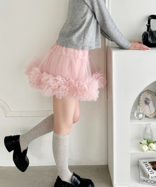 美品　ルネスカート36 パニエ付き セール】ボリュームチュールパニエスカート（スカート）｜Loueme