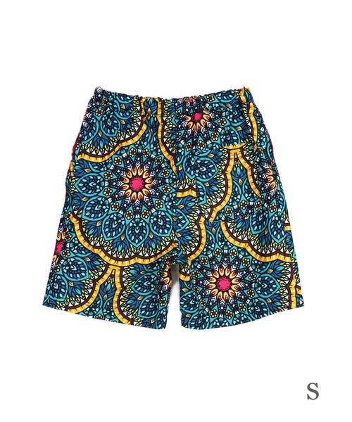 <moyan ecri>【KIDS】アフリカ生地使用ショートパンツ SHORT PANTS（その他パンツ）｜moyan ecri（モヤン エクリ）