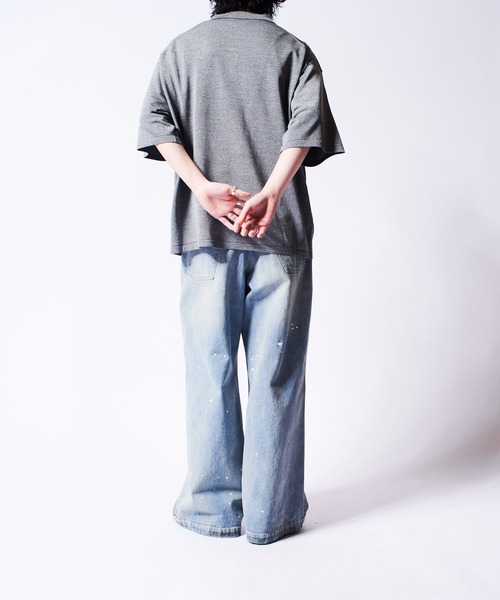 Lui's(ルイス)の「VIS/PO 杢調 ニットポロ(ニット/セーター・メンズ・レッド/ブラック/グレー・S/M)」の19枚目の写真